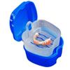 CULER Denture Bath Box Cleaning Teeth Case Dental False Teeth Storage Box with Hanging Net Container Denture Boxs Container view 1