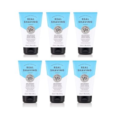 The Real Shaving Company Age Defence Shave Cream 125ml x6
