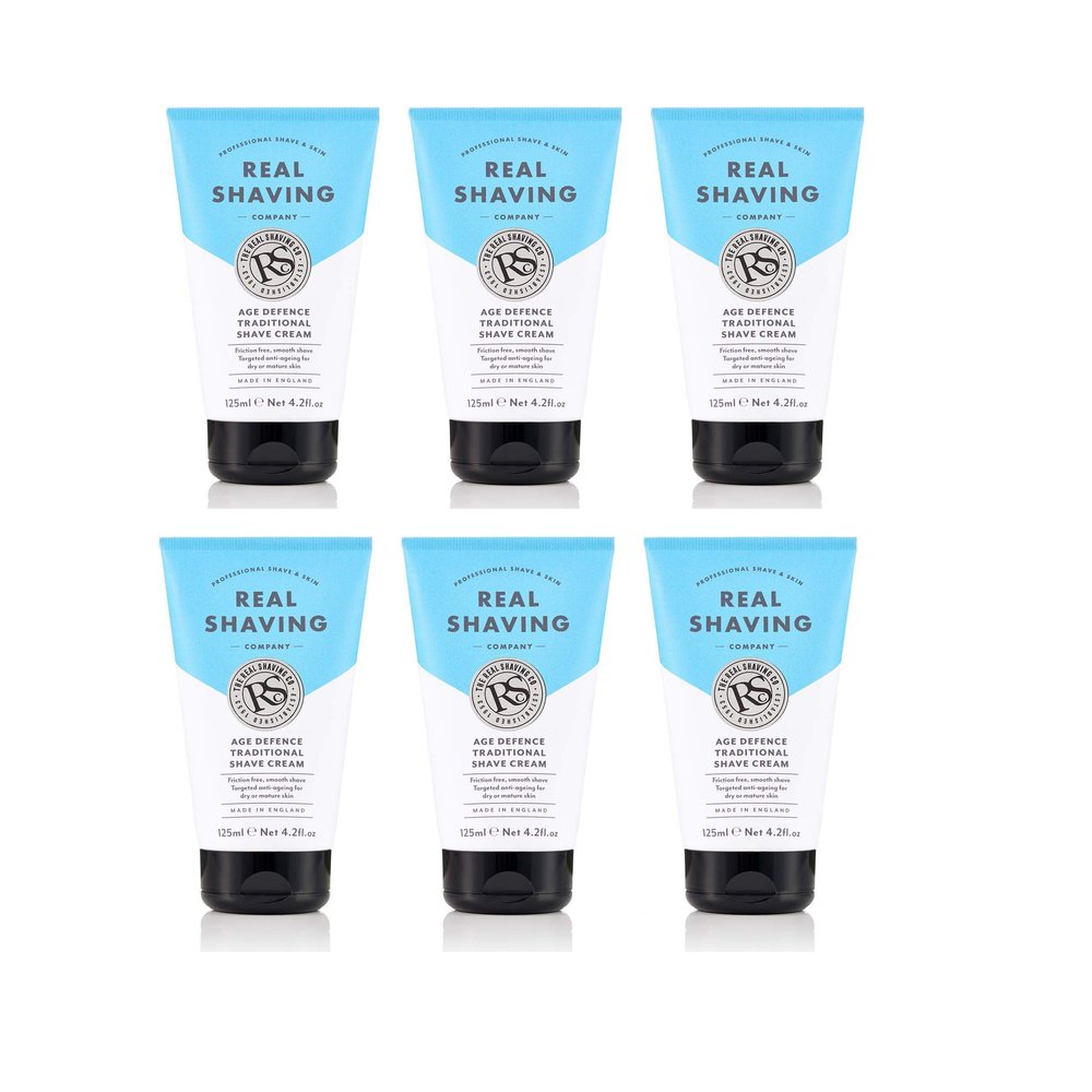 The Real Shaving Company Age Defence Shave Cream 125ml x6