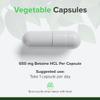 Betaine HCl 650mg 120 Vegan Capsules | High Strength Betaine Hydrochloride | Supports Stomach Acidity & Protein Digestion | Digestive Support | 4 Months Supply | Raw Powders view 4