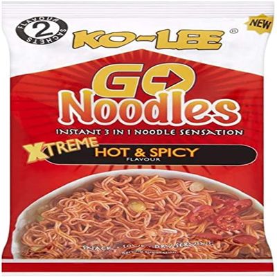 Ko Lee Xtreme Hot & Spicy Go Instant Noodles 85 g Pack of 20