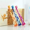 Ogquaton Baby Toothbrush, Cute Giraffe Training Toothbrushes Soft Stand Dental Care  Random Colour Portable and Useful view 3