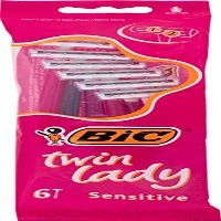 10 x BIC TWIN LADY SENSITIVE WOMEN'S BLADES OF 6 PCS - [60 BLADES]