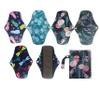 6PCS 10 Inch Charcoal Menstrual Pads Reusable Washable+1 Wet Bag (NMC10-6-01) view 1
