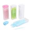 50pcs Portable Double Head Brush Tooth Picks Plastic Interdental Toothpick Brush Oral Care Random Color view 4