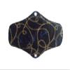 10PCS 10 Inch Charcoal Bamboo Cloth Reusable Washable Menstrual Pads Sanitary Pads+1 Wet Bag (NCM-M10-01) view 3