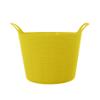 42L 42 Litre Large Eco-Friendly Recycled Flexi Tub - Yellow - Multi Purpose Robust Flexible Storage Container Bucket, Set of 3. view 2