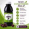 Natural Juices Pure Black Cherry Juice Concentrate 500ml | SuperSaver Pack of 3 Bottles| No Added Sugar | No Preservatives or Additives | Gluten Free | Vegan Friendly view 3