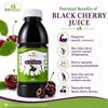 Natural Juices Pure Black Cherry Juice Concentrate 500ml | SuperSaver Pack of 3 Bottles| No Added Sugar | No Preservatives or Additives | Gluten Free | Vegan Friendly view 4