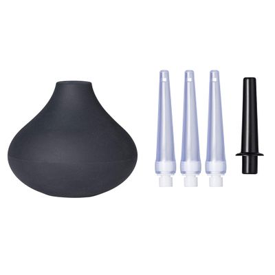 Non-Toxic Silicone Enema Bulb Kit, Home Enema Kit, Douche Medical Clean Enema Bulb 220Ml