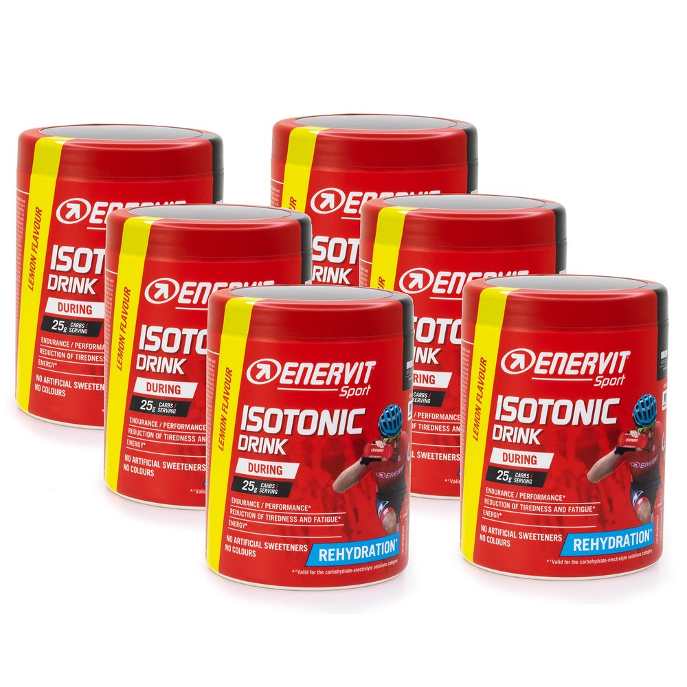 Enervit Sport Isotonic Drink (Lemon, 420g (Pack of 6))