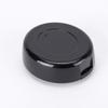 2Pcs Portable Plastic Orthodontic Retainer Case with Round Mirror and Ventilation Holes Personal Denture Storage Boxes Container, Black and White view 3