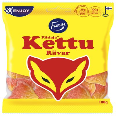 10 x Bags of Fazer Pihlaja Fox Kettu Rvar Vegan Candy Bags