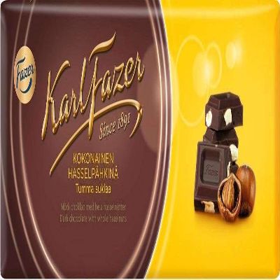 Fazer Blue Dark Chocolate with Whole Hazelnuts - 200g