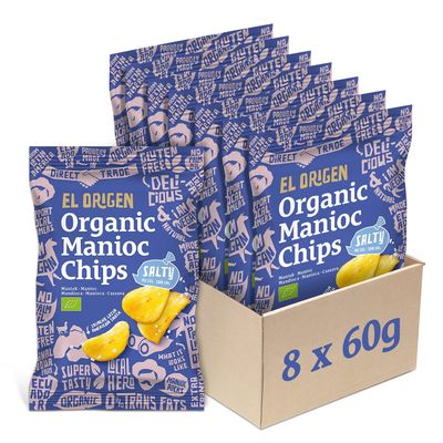 Salted Manic Chips Gluten-Free BIO 60 g - EL ORIGEN