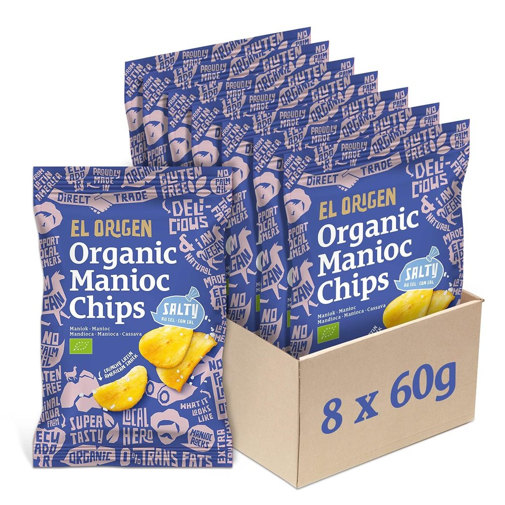 Salted Manic Chips Gluten-Free BIO 60 g - EL ORIGEN