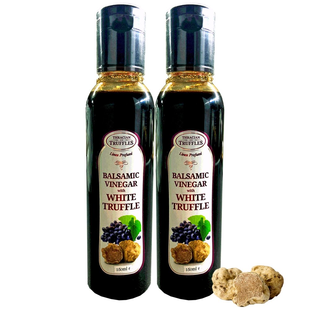 Balsamic Vinegar of Modena with White Truffle Tuber Magnatum Pico Salad Vinegar Dressing Spray Gourmet (2 Bottles x100ml)