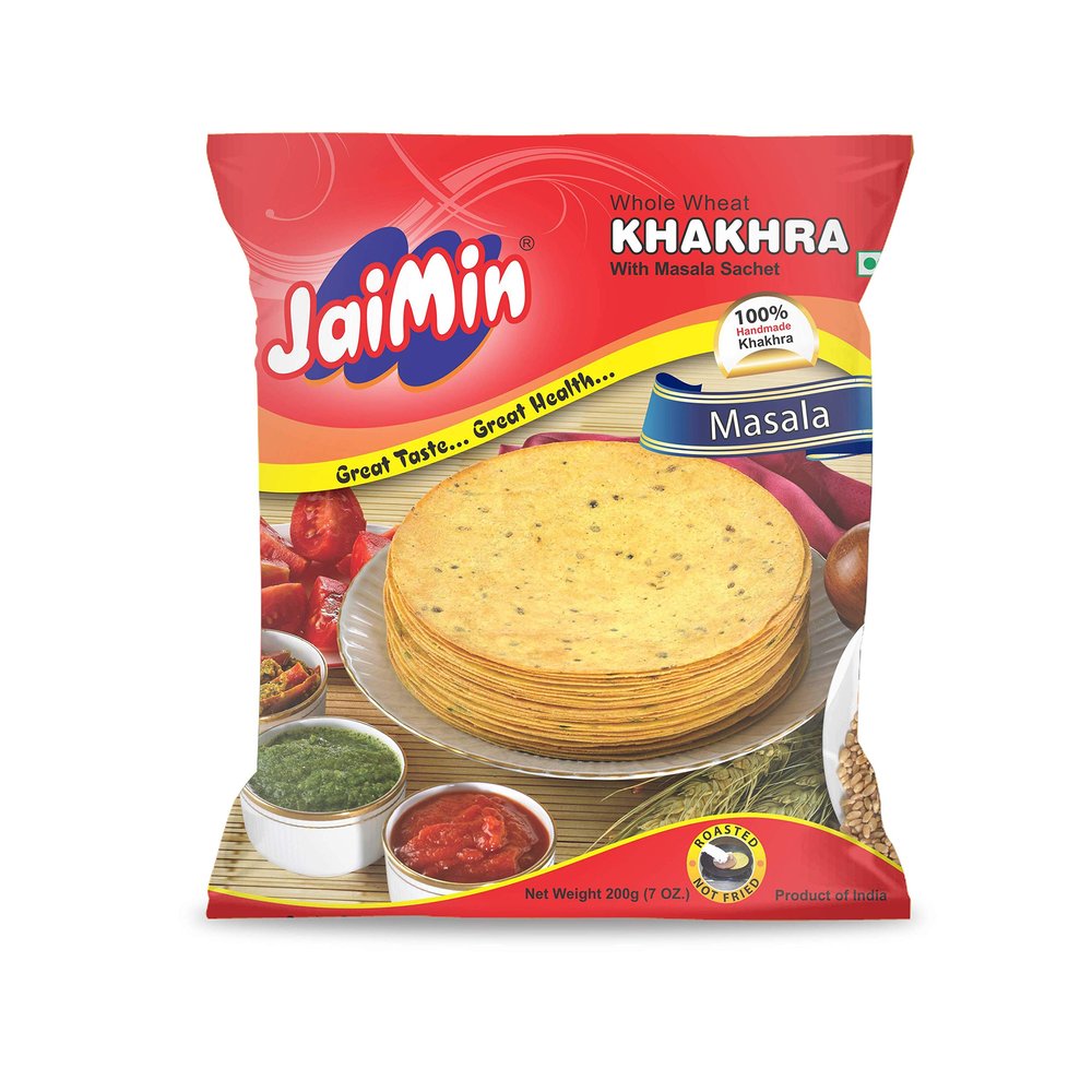 Jaimin Masala Khakhra - 200gm(Pack of 4).