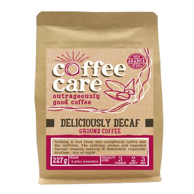 Ground Coffee - Delicously Decaf - Coffee Care - 227g