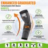Compression Arm Sleeve, 1 Pair for Unisex, 20-30mmHg Graduated Compression Elbow Sleeve for Recovery, Pain Relief, Supports Muscles & Joints, Tennis Elbow & Golfers Brace, Edema, Swellin, Black S view 2