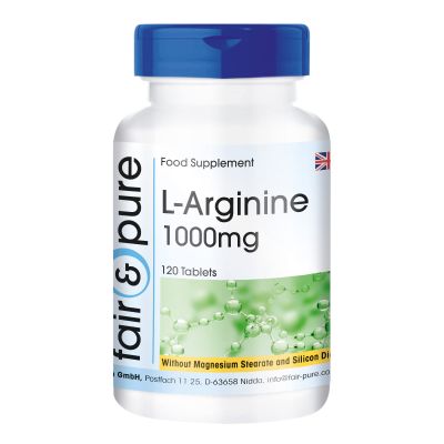 Fair & Pure - L-arginine 1000mg - high-dose - 120 Tablets