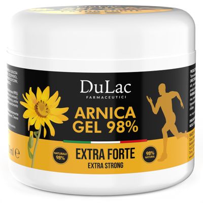 Dulac Arnica Gel 98% with Refreshing Effect, 500 ml, Provides Relief to Muscles and Joints, Arnica with Buriti Oil, Thyme and Menthol, Ideal for Massage, Dermatologically Tested, Made in Italy