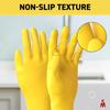 SteadMax 3 Pairs Large Cleaning Gloves, Reusable Natural Rubber Dish Gloves, Waterproof Latex Non-Slip Dishwashing Gloves for Kitchen and Household (Large, 3 Pack) view 3