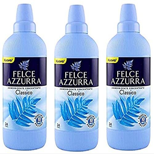 3 x Paglieri Felce Azzurra Fabric Softener Concentrate Scented Classico 600 ml