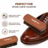 TOPSHINE Professional Horsehair Shoe Brush for Footwear Care - Premium Shoe Shine Brush with Natural Bristles & Handcrafted Wooden Handle - Leather Shoe Brush for Cleaning Polishing Buffing (Medium) view 4