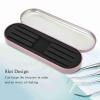 Tweezers Storage Box, Professional Portable Empty Organizer Case for Eyelash Extension Grafting Tweezers Beauty Makeup Tools(Rose Red) view 2