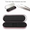 Tweezers Storage Box, Professional Portable Empty Organizer Case for Eyelash Extension Grafting Tweezers Beauty Makeup Tools(Rose Red) view 3