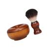minkissy Men Beard Brush Set Shaving Bowl Beard Grooming Kit Handle Production Facial Care Tool for Men for Home Use view 3