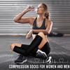 Bluemaple Copper Compression Socks Women & Men(6 Pairs) - Best for Running,Medical,Athletic Sports,Flight Travel, Pregnancy view 3