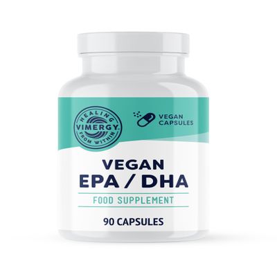 Vimergy Vegan EPA DHA (30 Servings)  Algae Oil Omega 3  EPA DHA  Omega-3 Oil - Vegan Omega 3 EPA DHA softgel Made Without Gelatin  Non-GMO, Gluten Free, Kosher (90 Count)