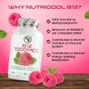 Chewable Vitamin B12 Tablets - Methylcobalamin Supplement - Flavoured Metabolism and Energy Boosting, Vegan Tablets. (Raspberry 1000mcg, 180) view 3