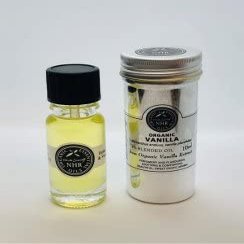 Organic Vanilla Extract 5% (Vanilla planifolia/helianthus annuus) (500ml) by NHR Organic Oils