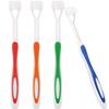 4-Piece Sensory Toothbrush Set - Three-Sided Bristles, Soft & Gentle, Travel-Friendly, Complete Teeth & Gum Care (Green, Blue, Yellow, Red) view 1