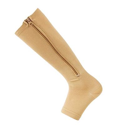 Compression Socks L/XL Light Yellow * 3 Pairs