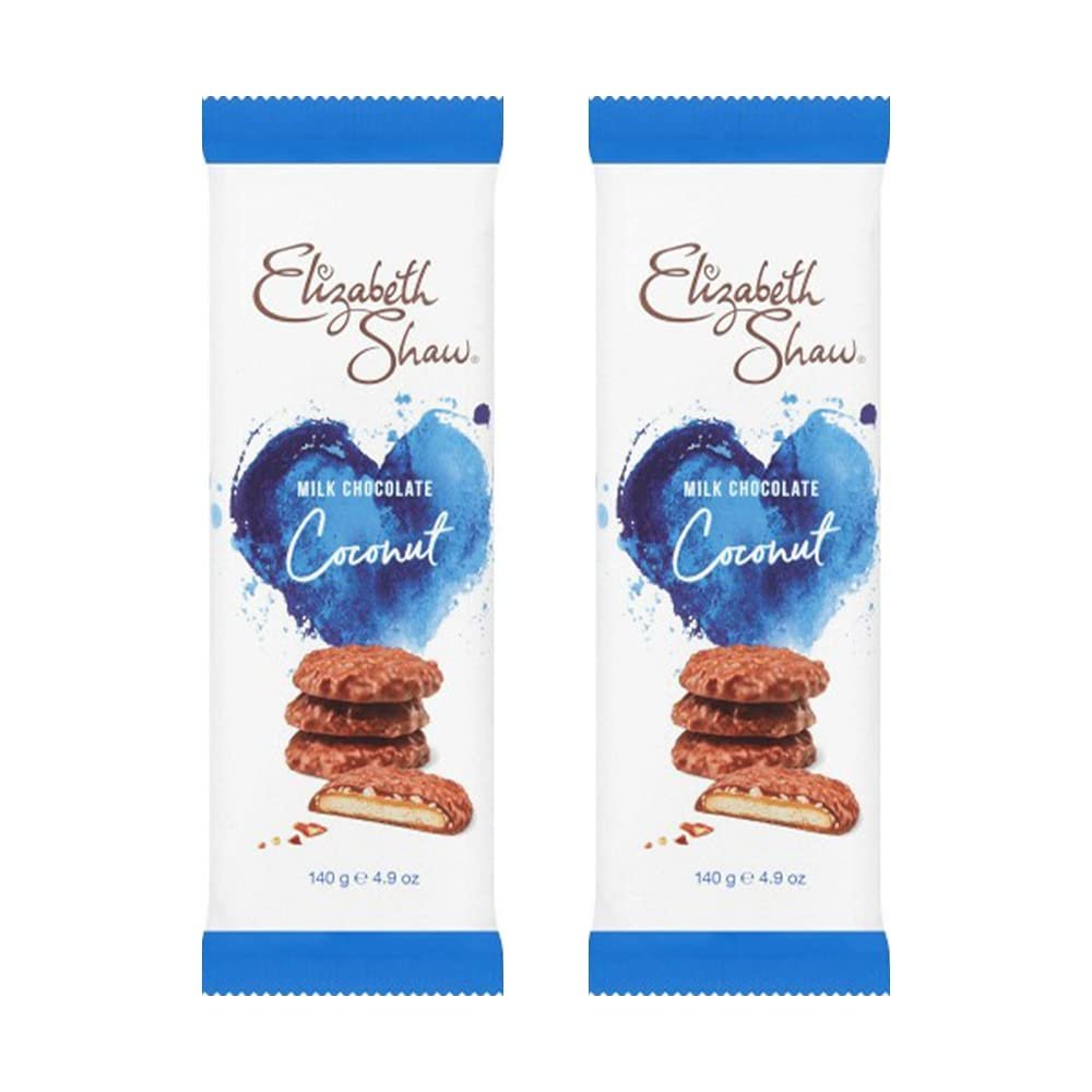 Elizabeth Shaw Luxury Biscuits 140 Gram (Coconut, 2 Pack)