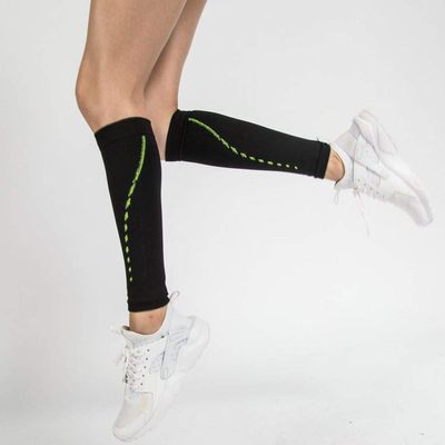 Sports Outdoor Running Stretch Shape Compression Socks Black * 3 Pairs