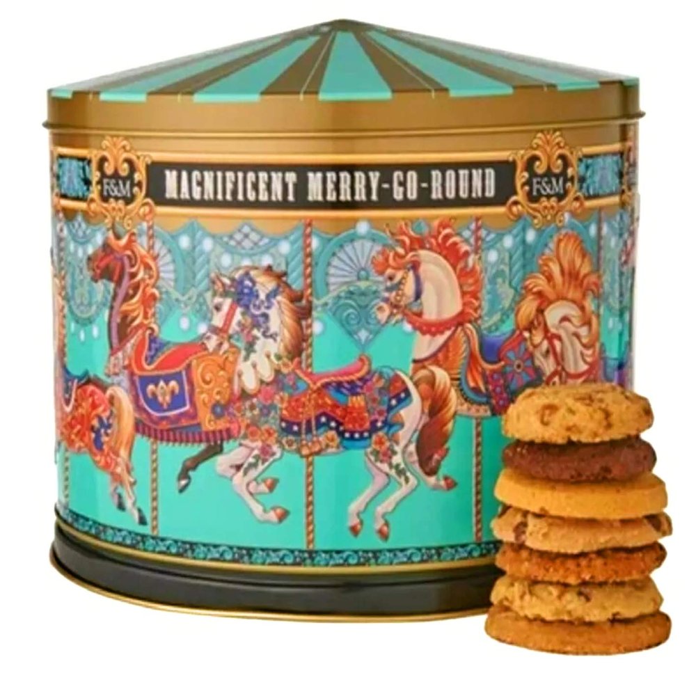 Merry Go Round Musical Biscuit Tin, 500g