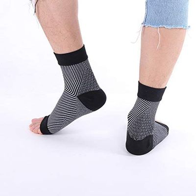 Ankle and Foot Compression Socks White * 3 Pairs
