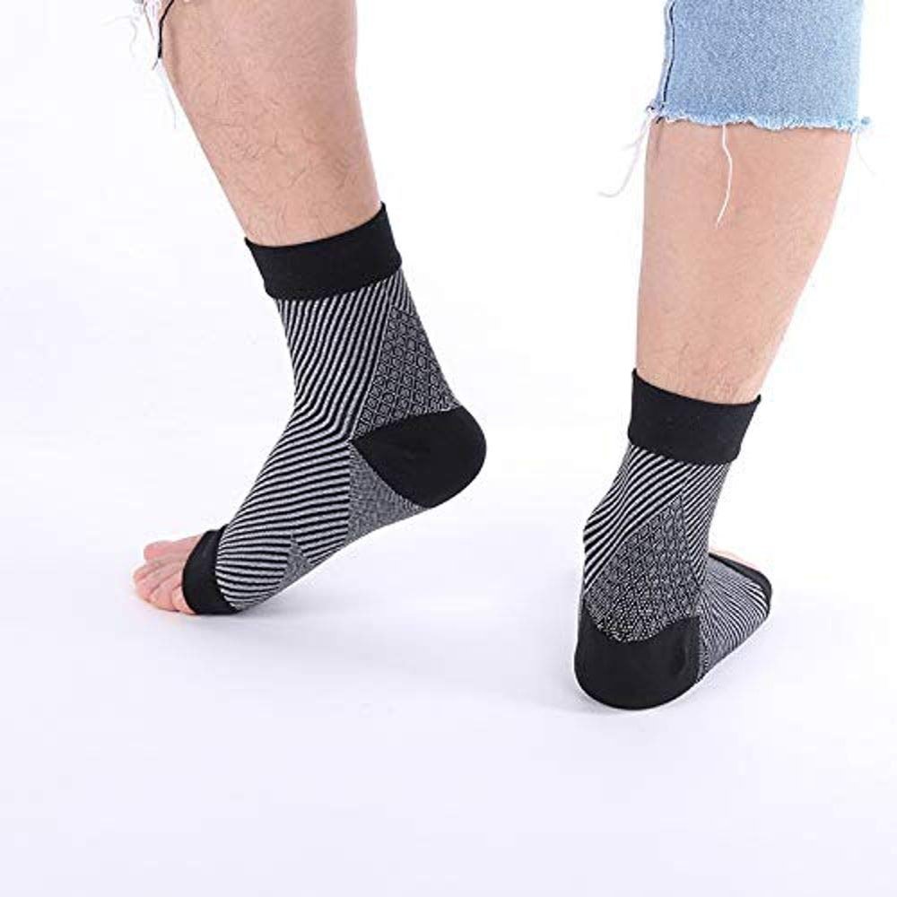 Ankle and Foot Compression Socks White * 3 Pairs