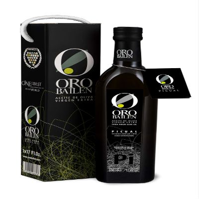 Oro Bailn Picual - Extra Virgin Olive Oil 500 ml bottle - Cord Handle Case