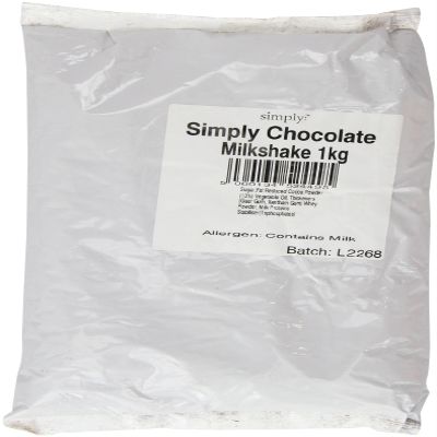 Simply Chocolate Milkshake Powder for Delicious Creamy Milkshakes and Chocolate Milk (1 Kg)