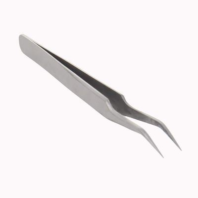 Utoolmart ST-17 Eyelash Extensions Tweezers Micro-magnetic Stainless Steel Precision Tweezers Set with Dolphin-shaped and Curved Pointed Tip Tweezers Nipper for Lash Extensions 3pcs