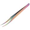 Utoolmart 125mm Eyelash Extensions Tweezers Micro-magnetic Stainless Steel Precision Tweezers With Dolphin-shaped Tip Tweezers Nipper for Lash Extensions With Round Box 1pcs view 1