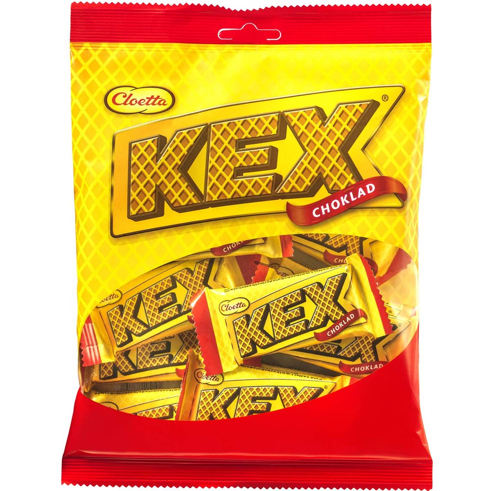Cloetta Kex Choklad, Mini Chocolate Wafers - 9 x 156g Bags | Scandinavian Candy (Import)