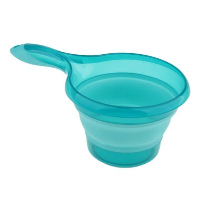 Tubayia Foldable ladle, sauna ladle for kitchen, bathroom, camping, sauna (blue)