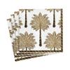 Caspari Grand Palms Boxed Paper Cocktail Napkins in Black - 40 Per Box view 2